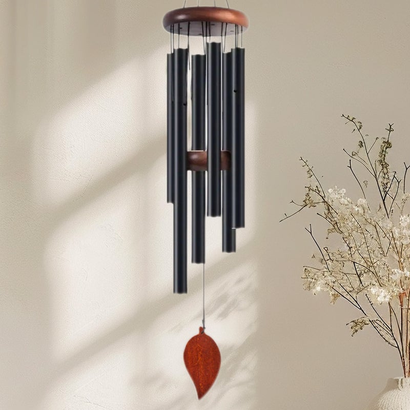Explosions Six-Tube Retro Classic Metal Wind Chime High Sense Aluminum Tube Metal Hanging Decoration Home Decoration Wind Chime - Image 1